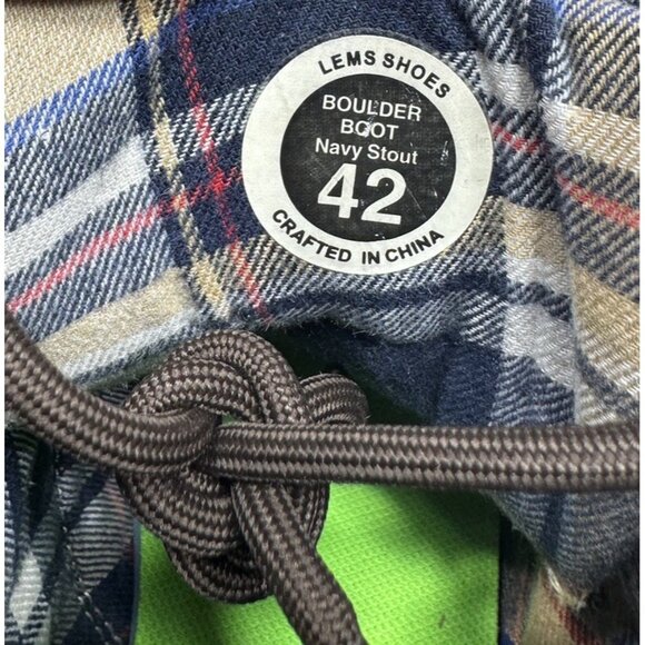 Lems Men's Stylish Brown and Blue Boots - Picture 7 of 8